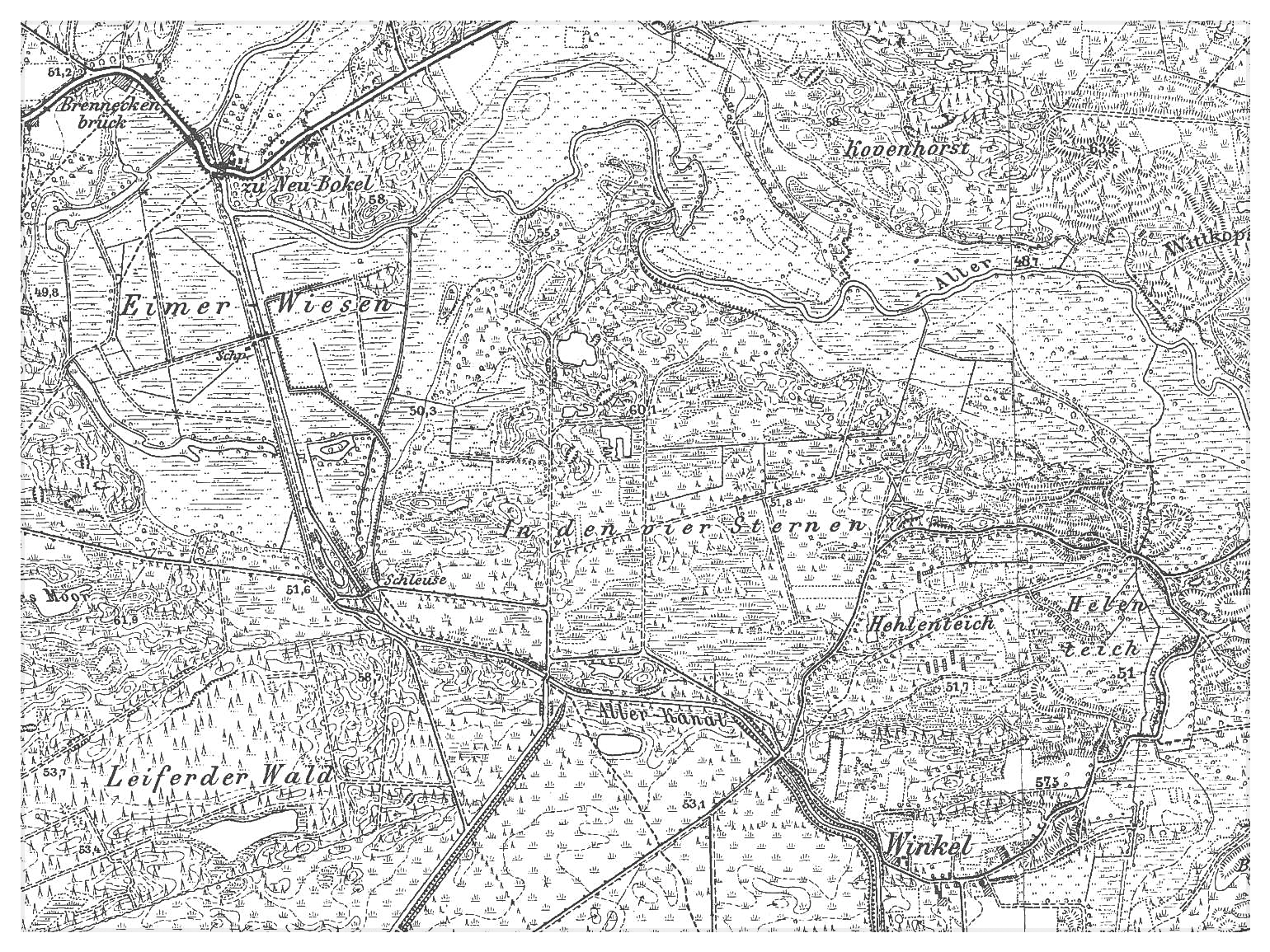 Karte Preussische Landaufnahmen